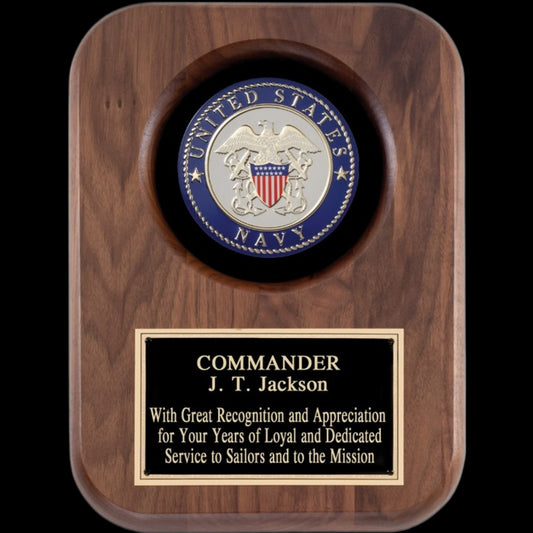 Navy Walnut Plaque 9" x 12" / Walnut