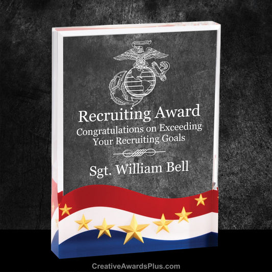 Patriotic Acrylic Award 7" / Patriotic