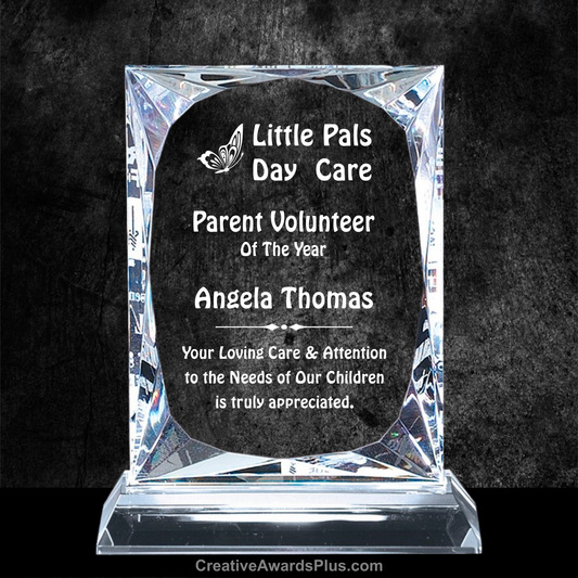 Rectangle Crystal Award 7.25" / Clear