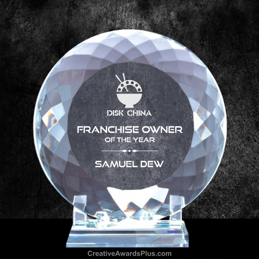 Crystal Plate Award 7" / Clear