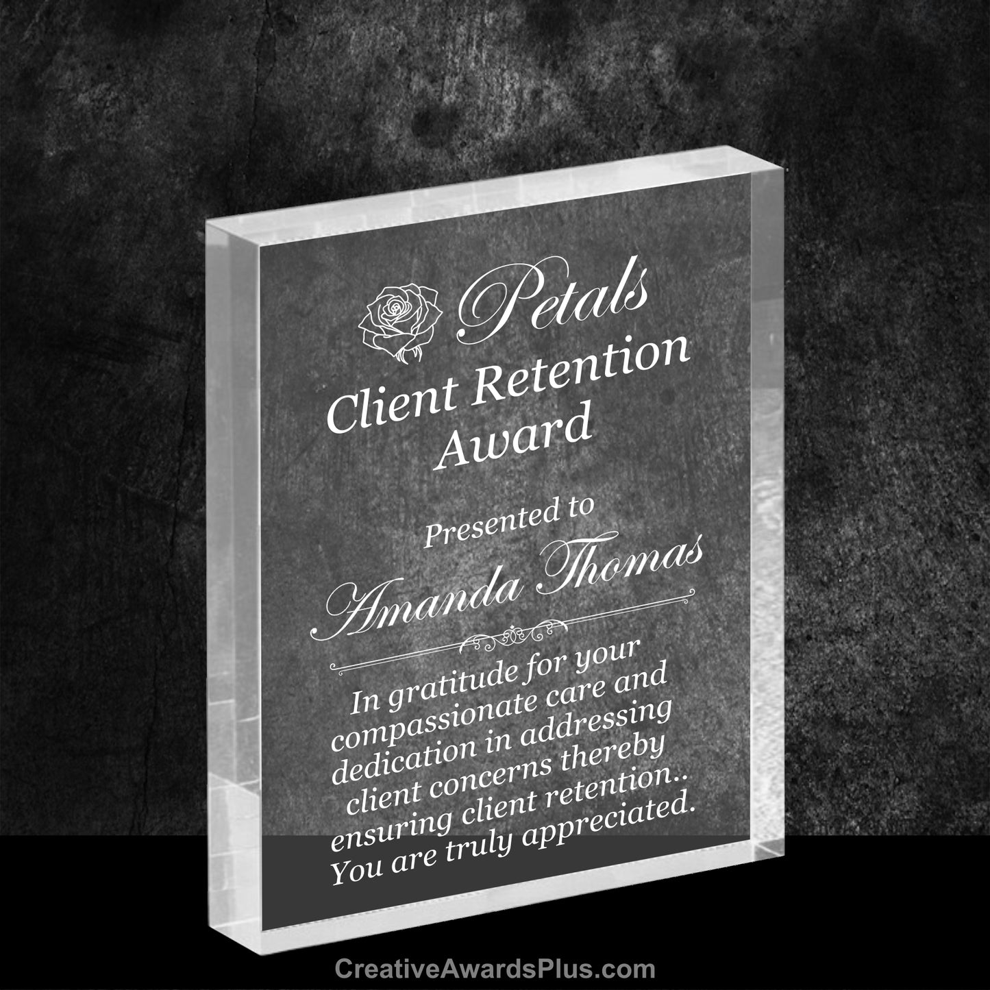 Rectangle Acrylic Award 7" / Clear