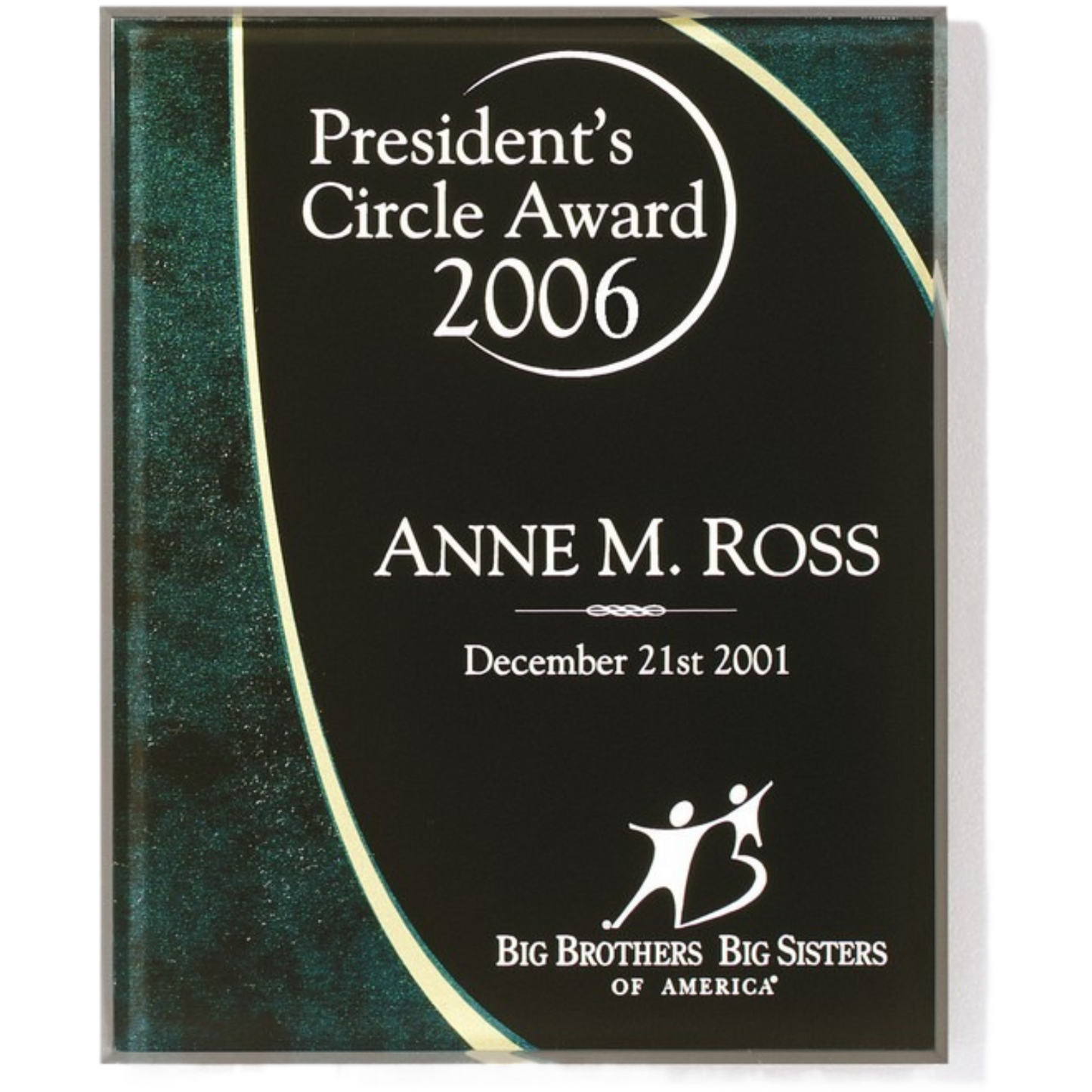 Horizon Green Acrylic Plaque 9" x 12" / Green