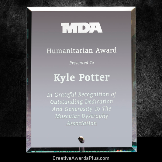 Standing Glass Award 10" / Clear