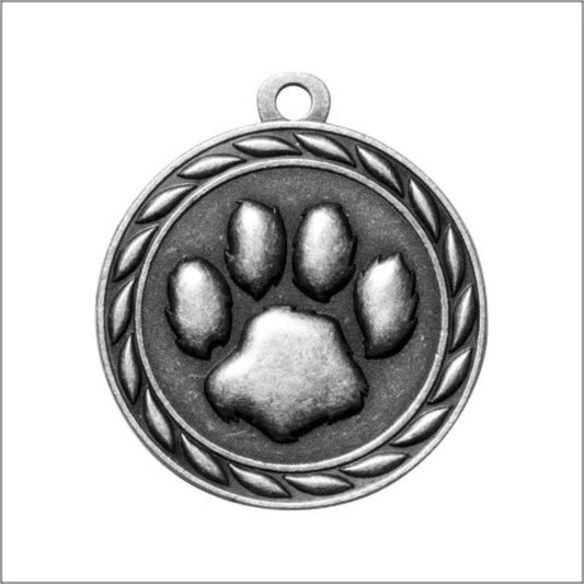 Scholastic Paw Print Medal 2" / Silver