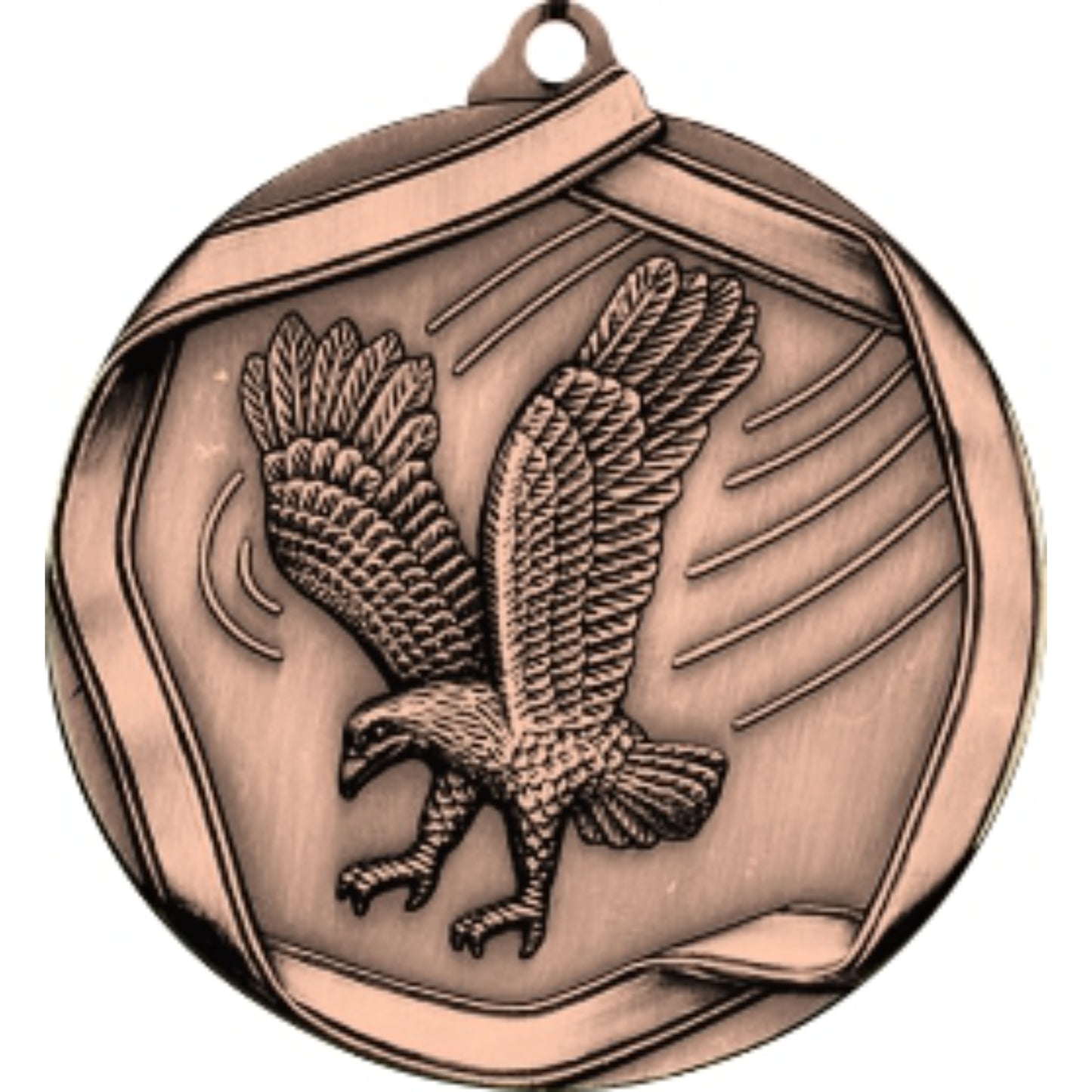 Ribbon Eagle Medal 2.25" / Bronze (Copper Tone)