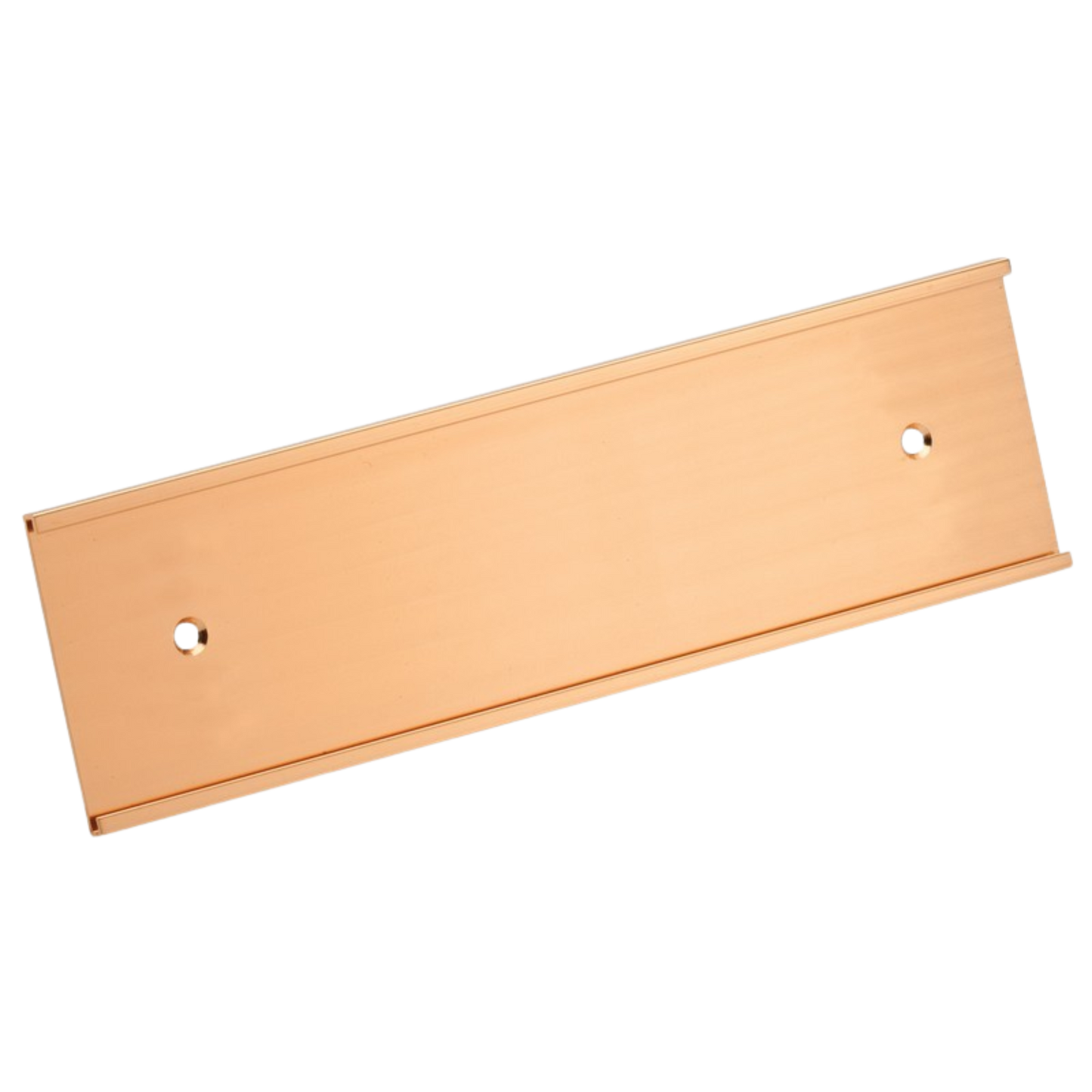 Wall Name Plate Holder - Rose Gold 1" x 8" / Rose Gold