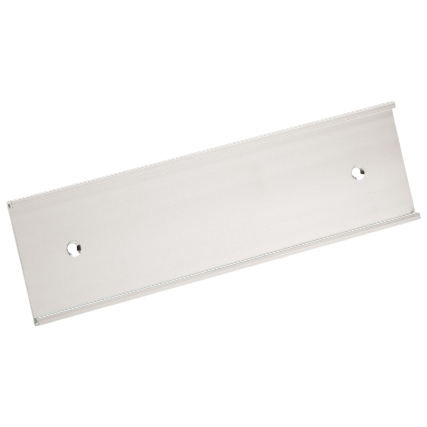 Wall Name Plate Holder - Silver 1" x 8" / Silver