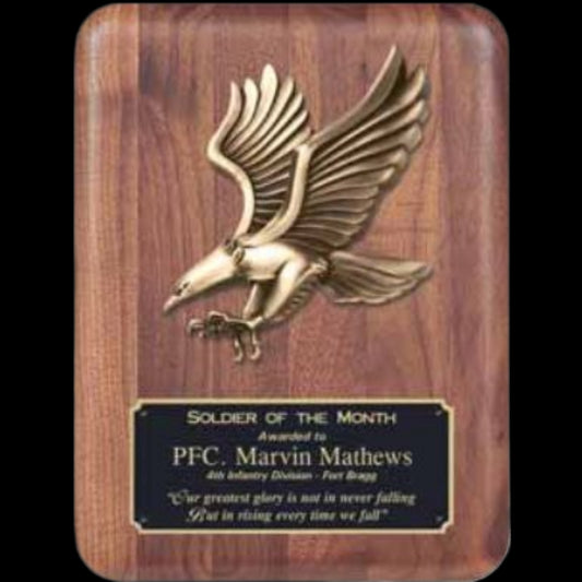 Barhill Eagle Walnut Plaque 9" x 12" / Walnut