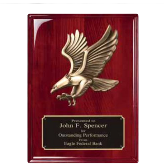 Barhill Eagle Rosewood Plaque 8" x 10" / Rosewood