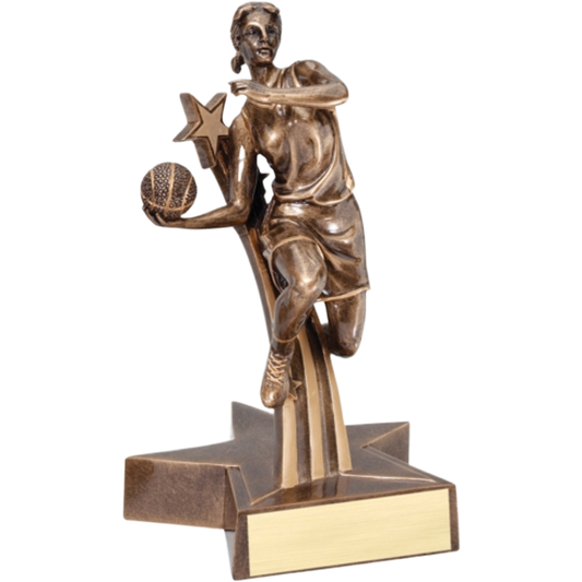 Super Star Female Basketball Award 6.5"