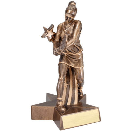Super Star Female Tennis Award 6.5"