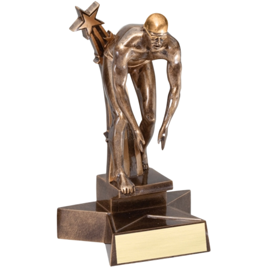 Super Star Male Swimming Award 6.5"