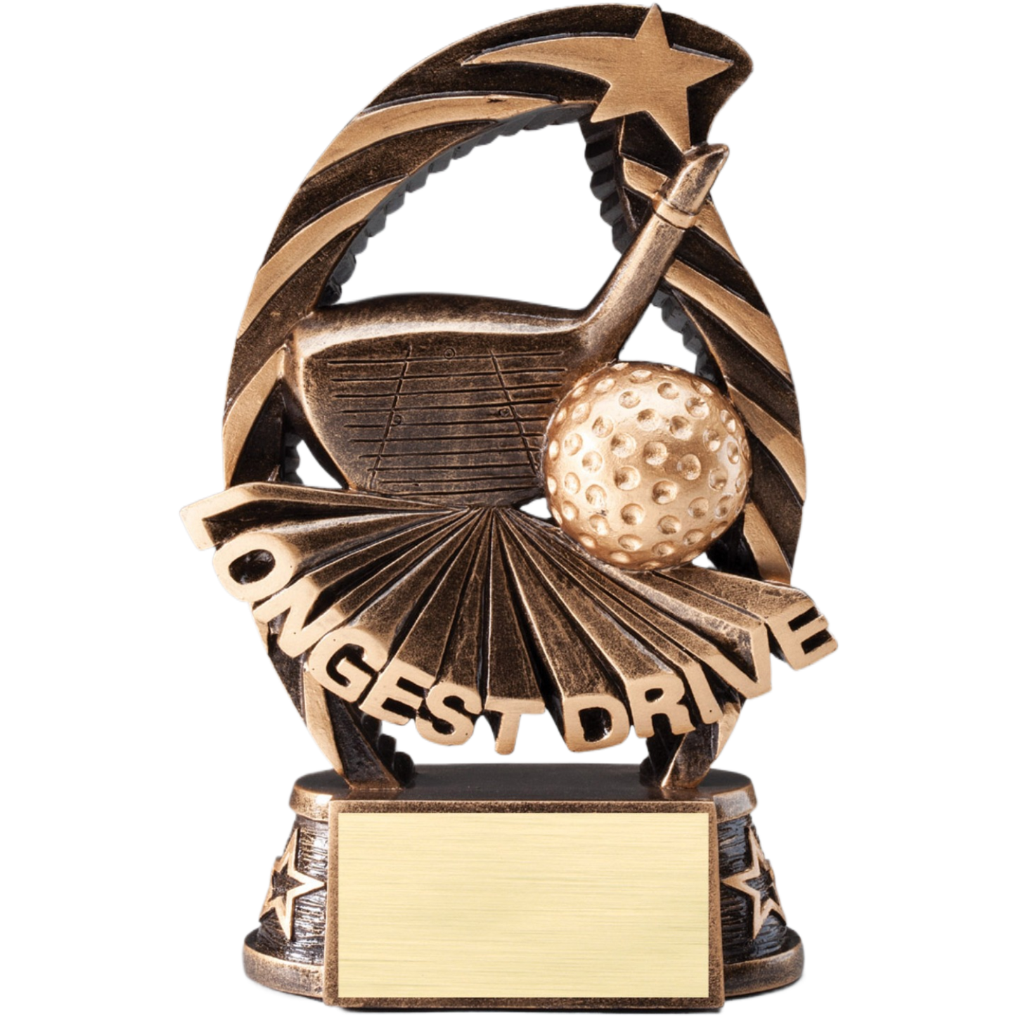 Star Longest Drive Golf Award 6.5"
