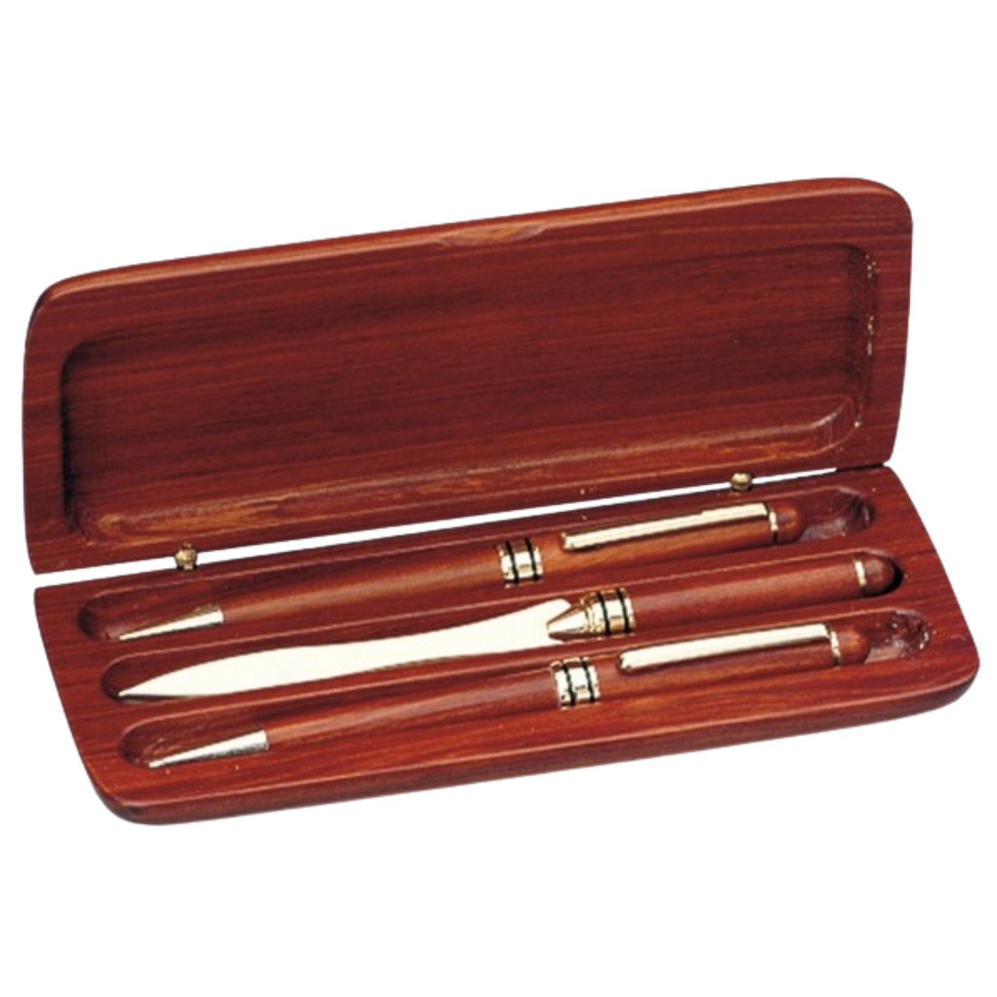 Rosewood Pen Pencil Letter Opener Set 3.125" x 6.625" / Rosewood