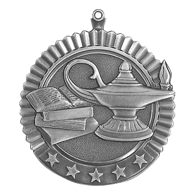 5 Star Knowledge Medal 2.75" / Silver