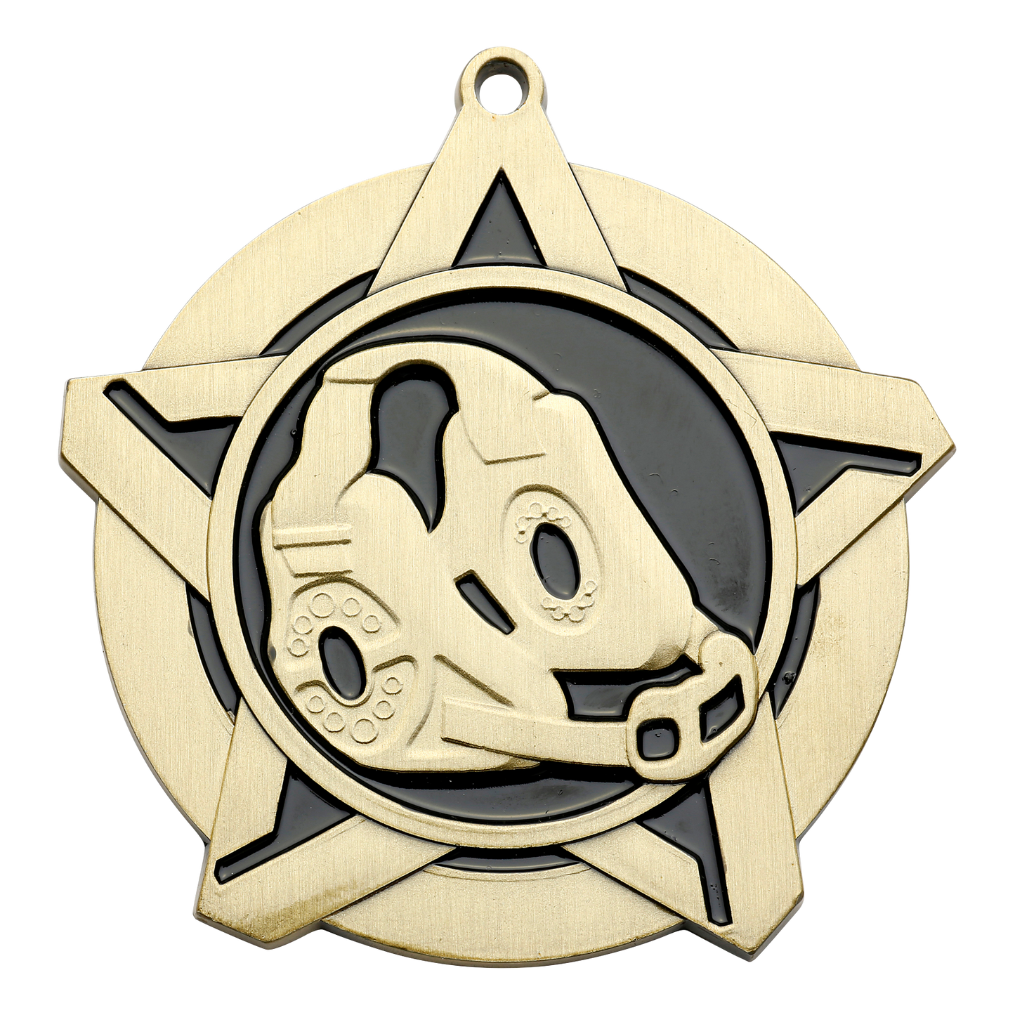 Super Star Wrestling Medal 2.25" / Gold