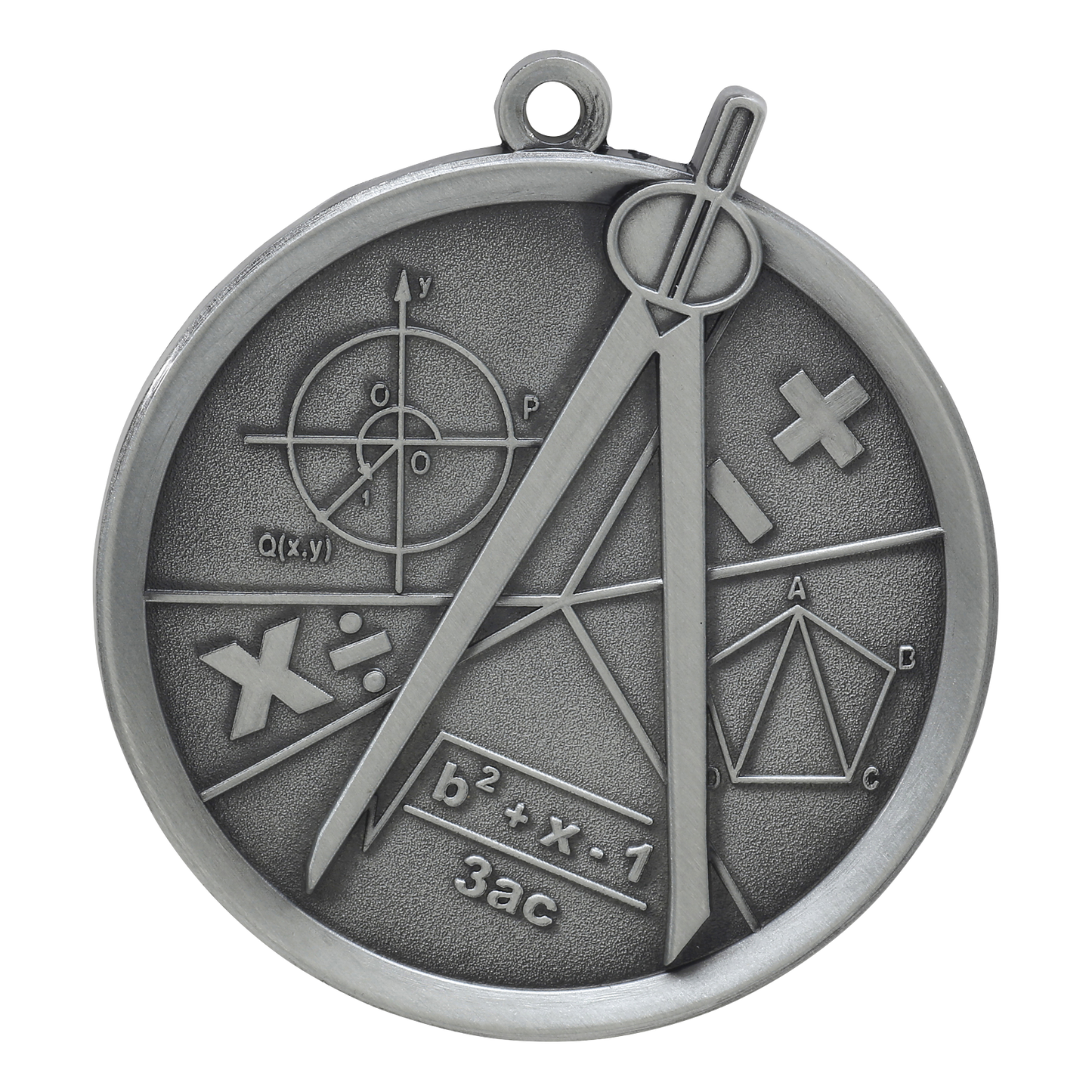 Mega Math Medal 2.25" / Silver