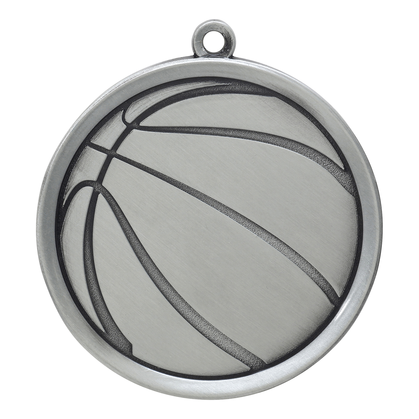 Mega Basketball Medal 2.25" / Silver