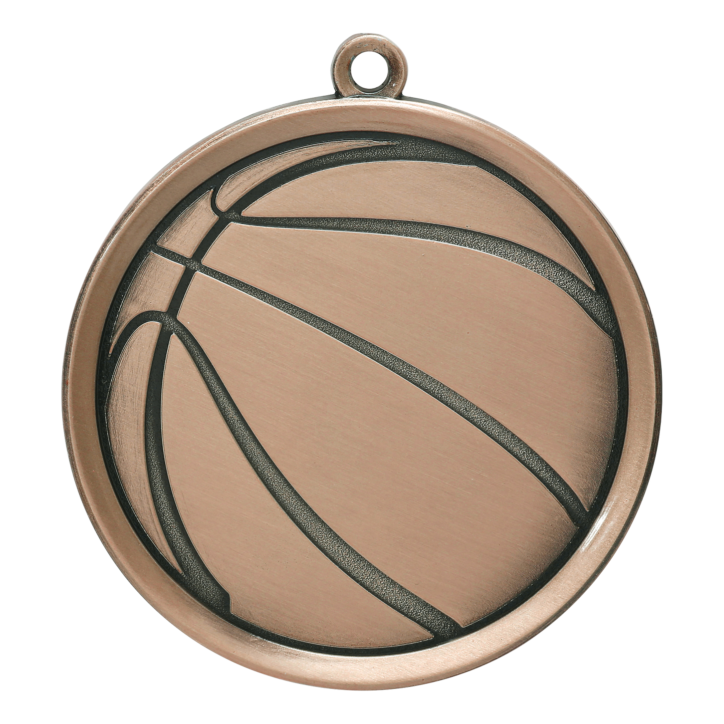 Mega Basketball Medal 2.25" / Bronze (Copper Tone)