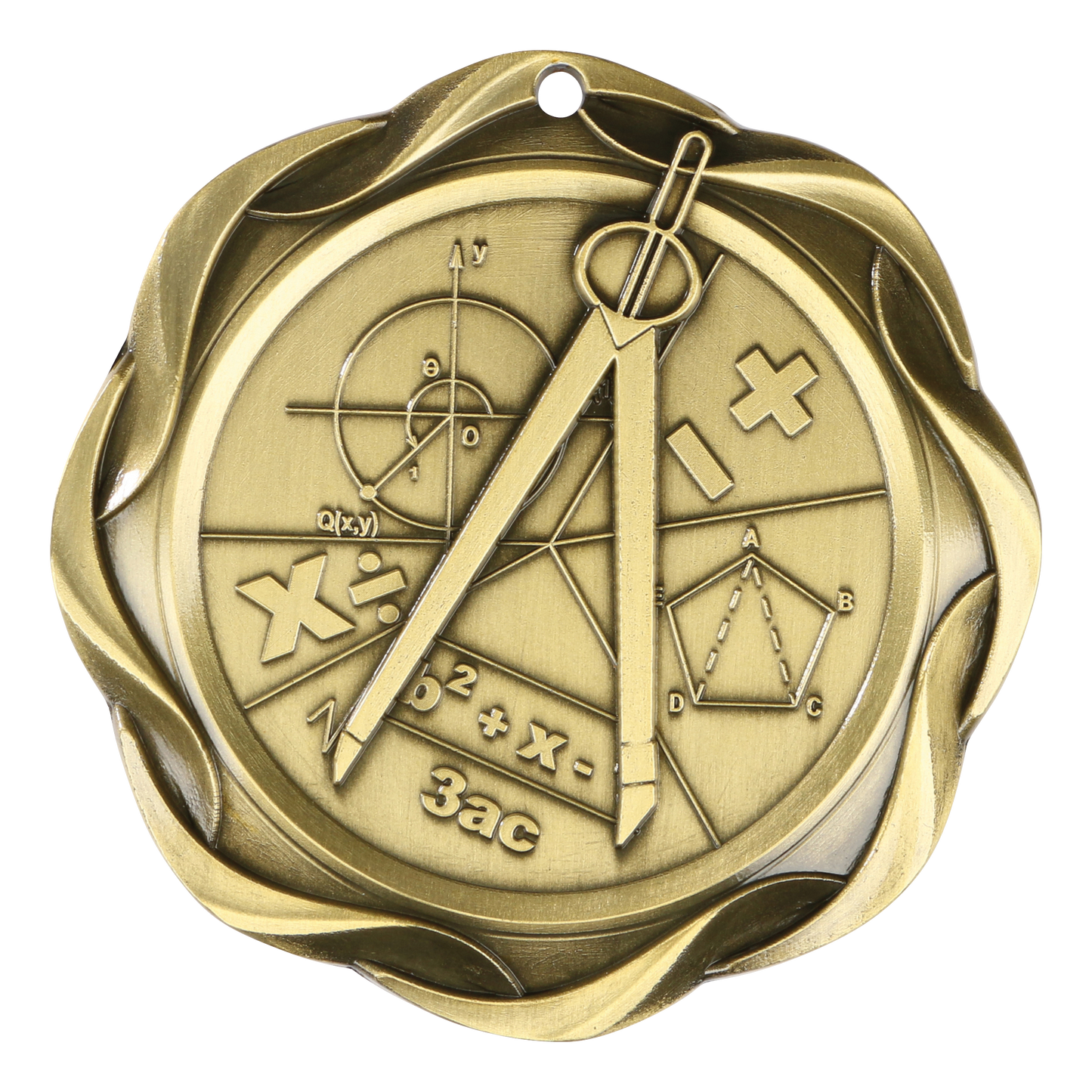 Fusion Math Medal 3" / Gold