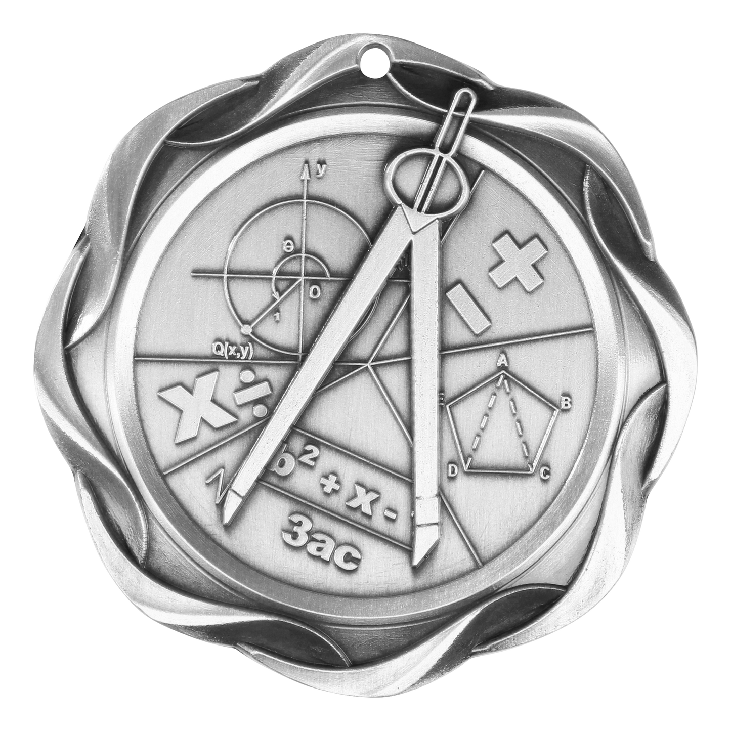 Fusion Math Medal 3" / Silver