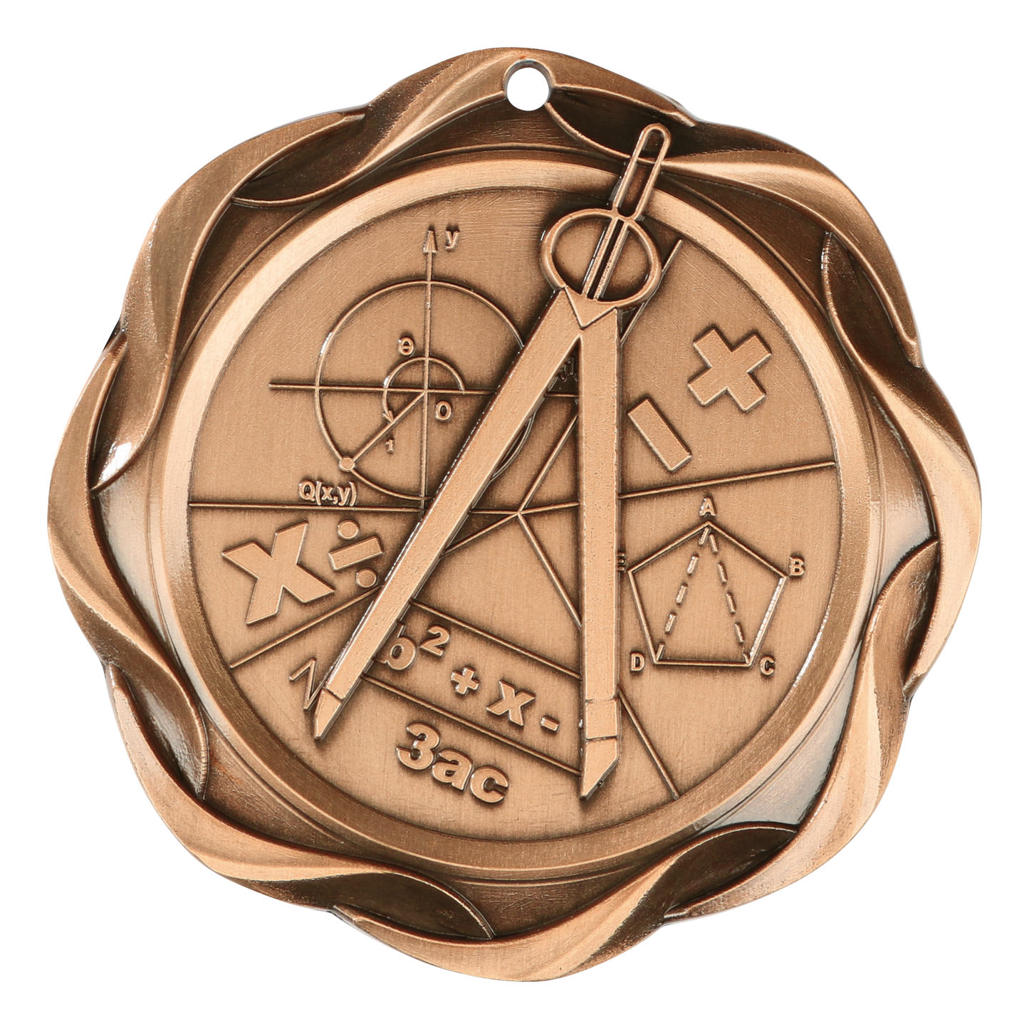 Fusion Math Medal 3" / Bronze (Copper Tone)