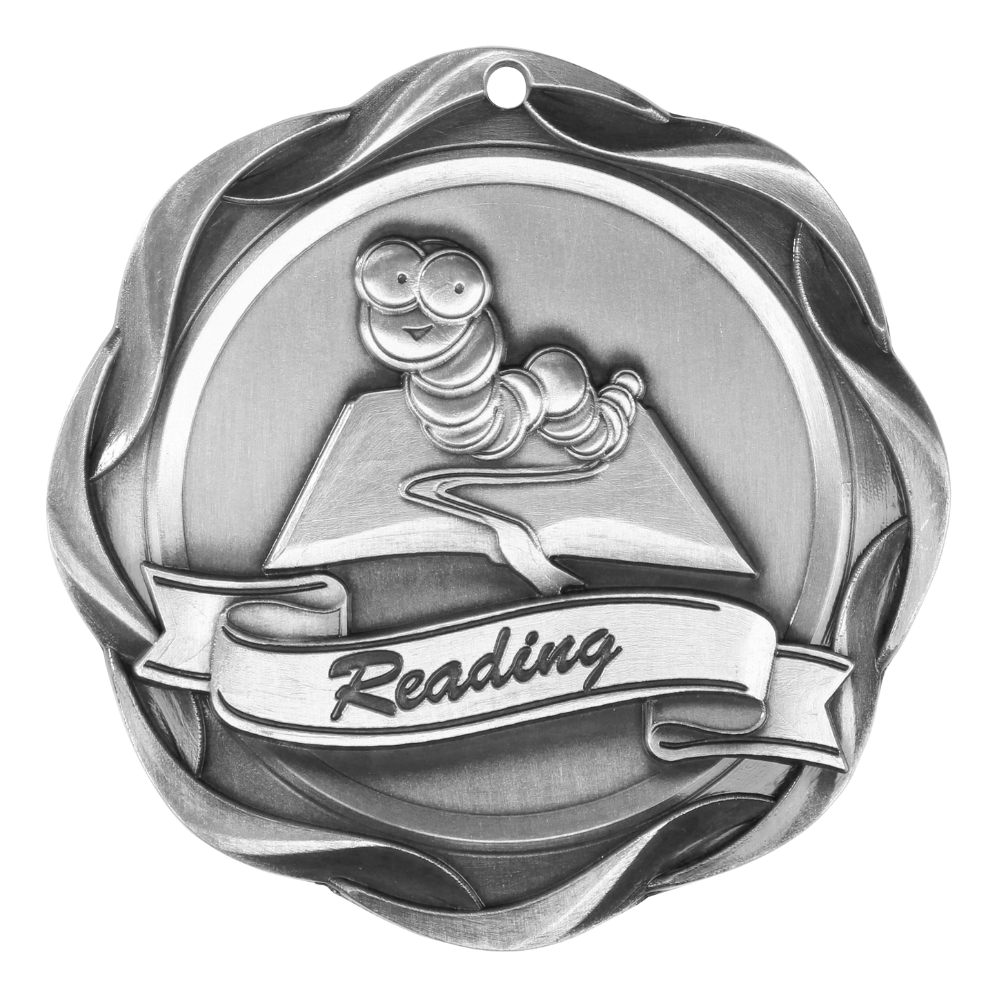 Fusion Reading Medal 3" / Silver