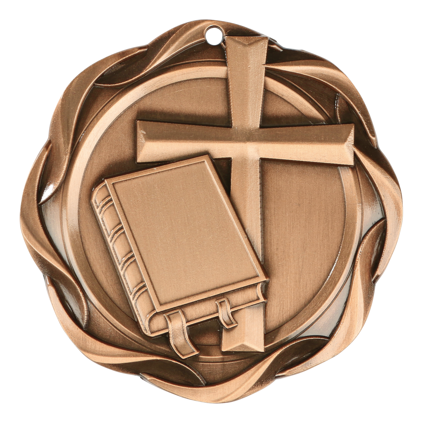 Fusion Christian Medal 3" / Bronze (Copper Tone)