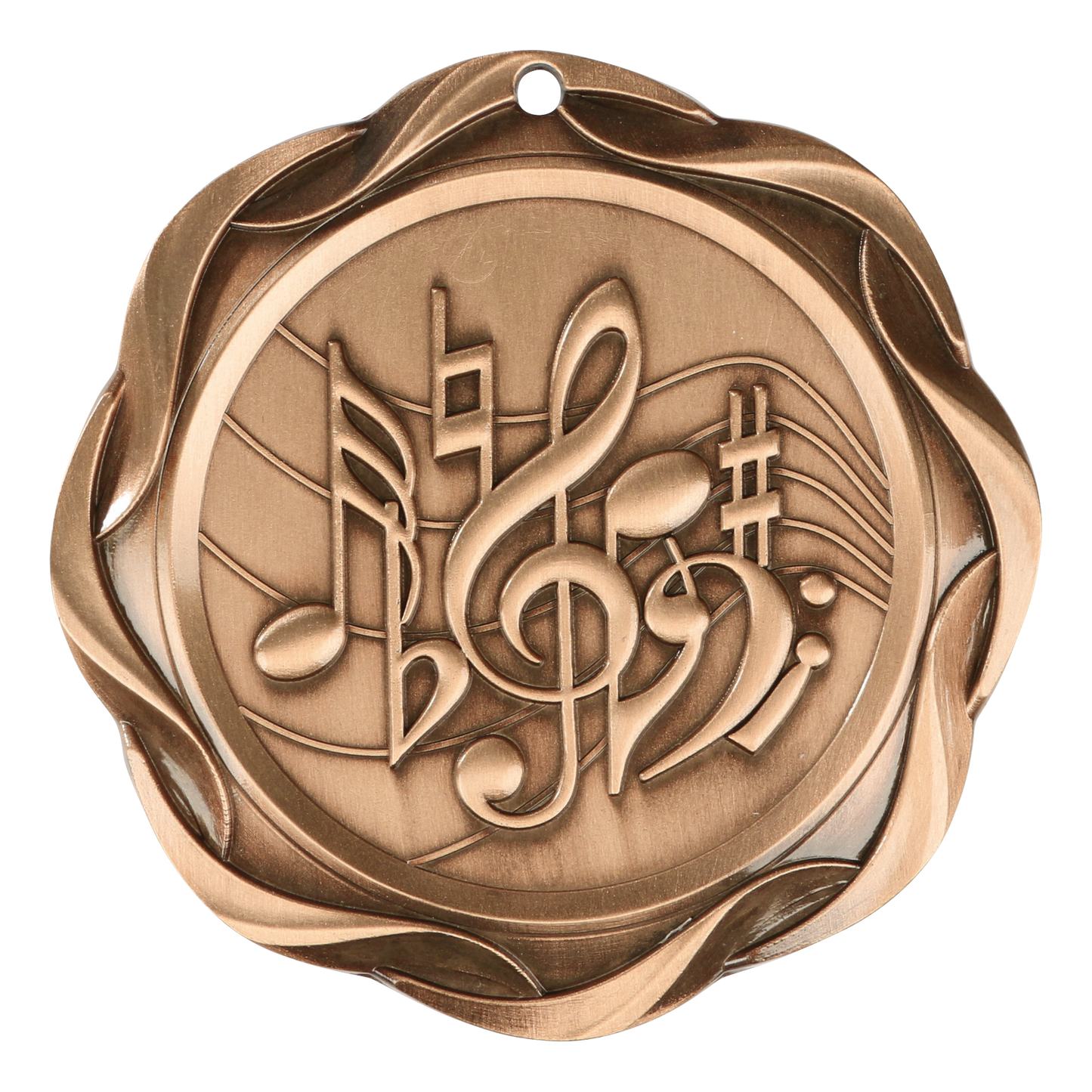 Fusion Music Medal 3" / Bronze (Copper Tone)