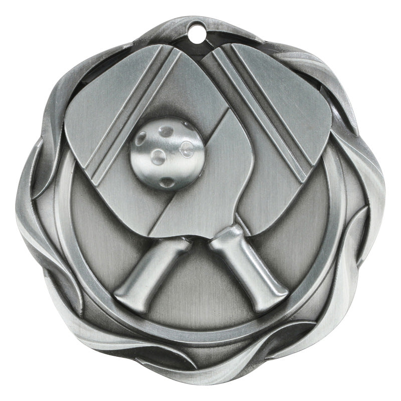 Fusion Pickleball Medal 3" / Silver