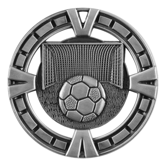 Celebration Soccer Medal 2.5" / Silver