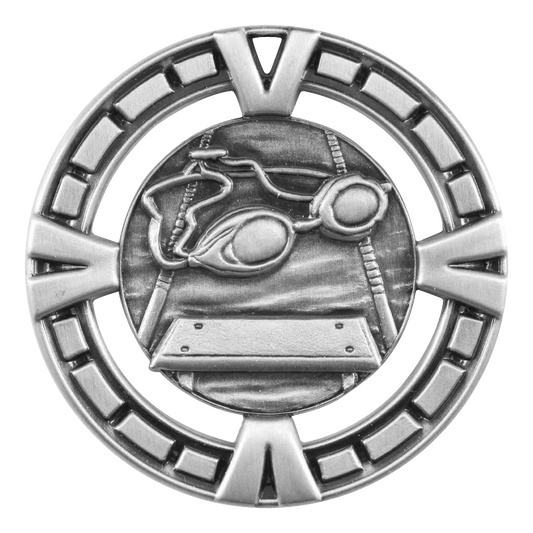 Celebration Swimming Medal 2.5" / Silver