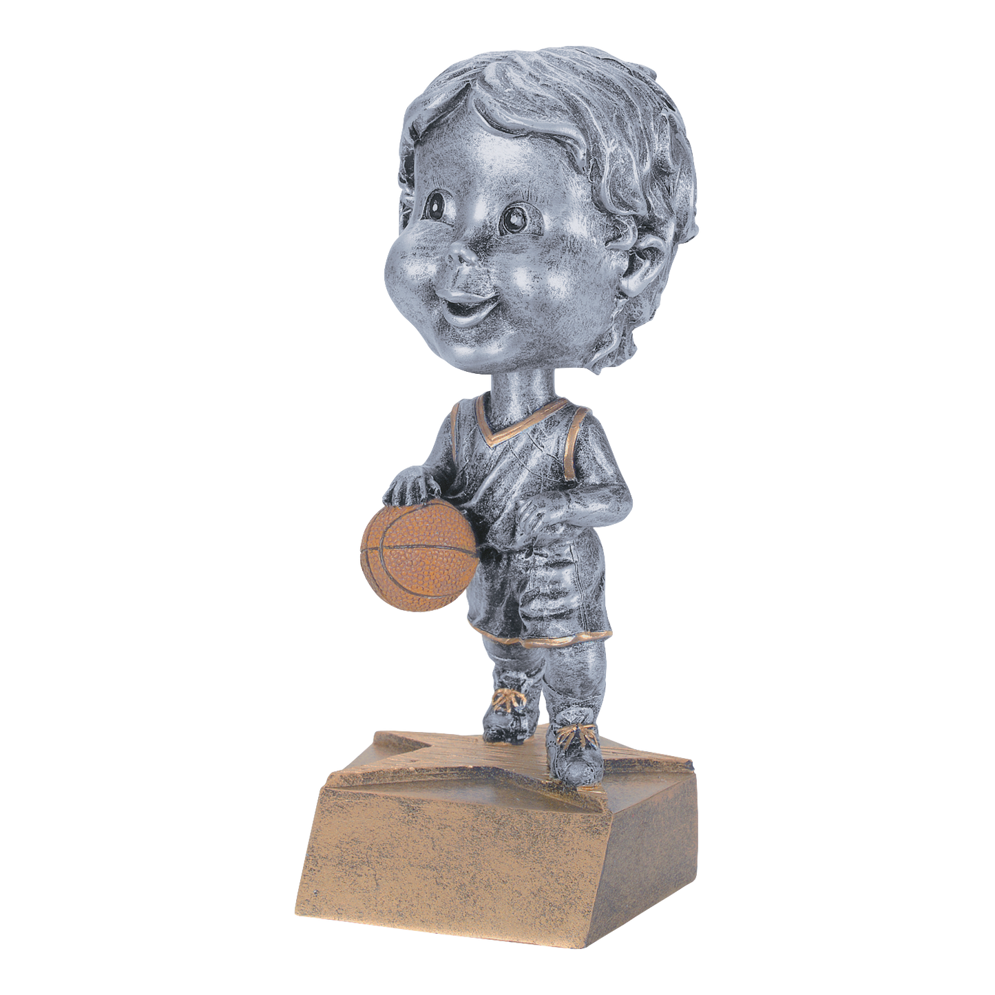 Bobblehead Basketball Trophy Male 6"