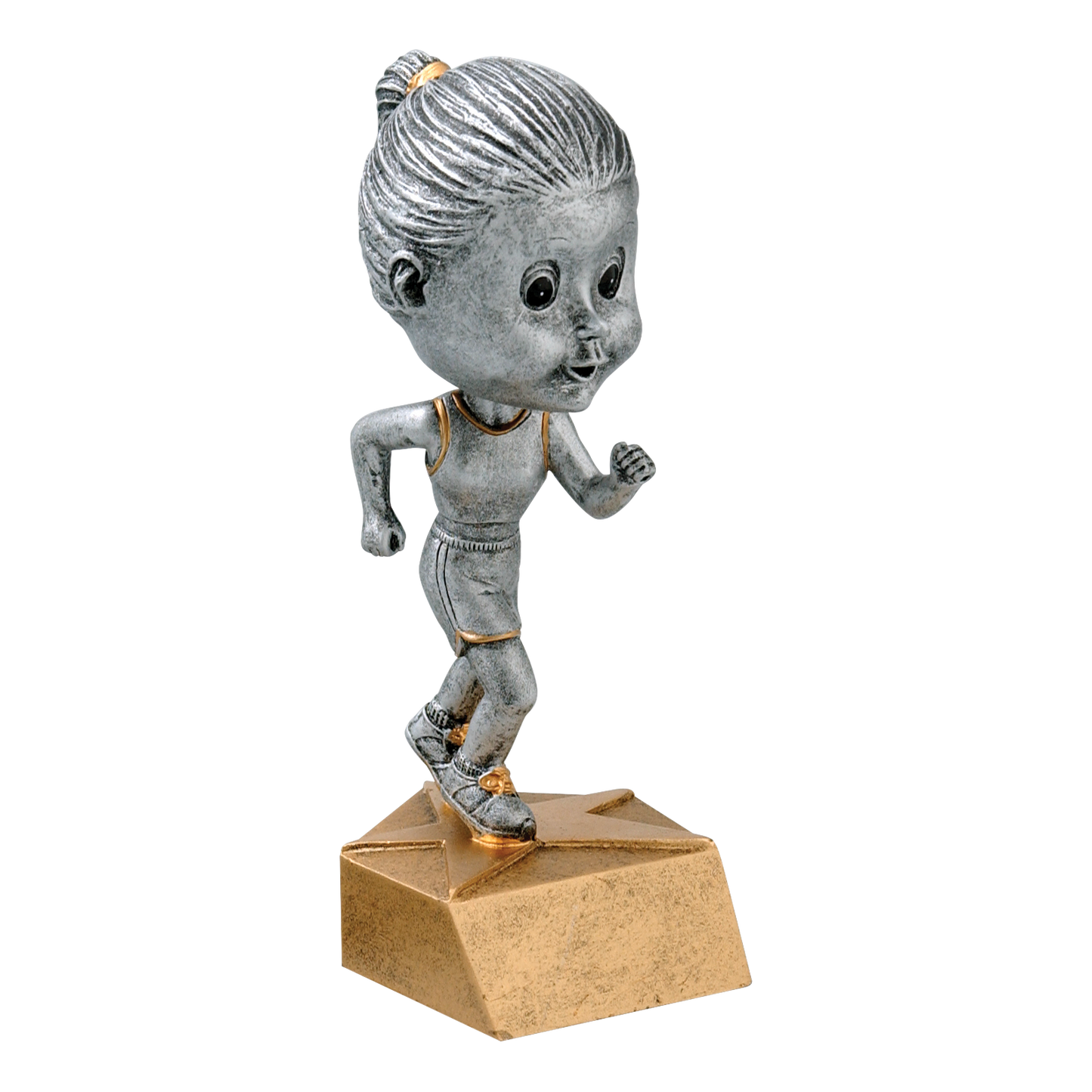 Bobblehead Track Trophy Female 6"