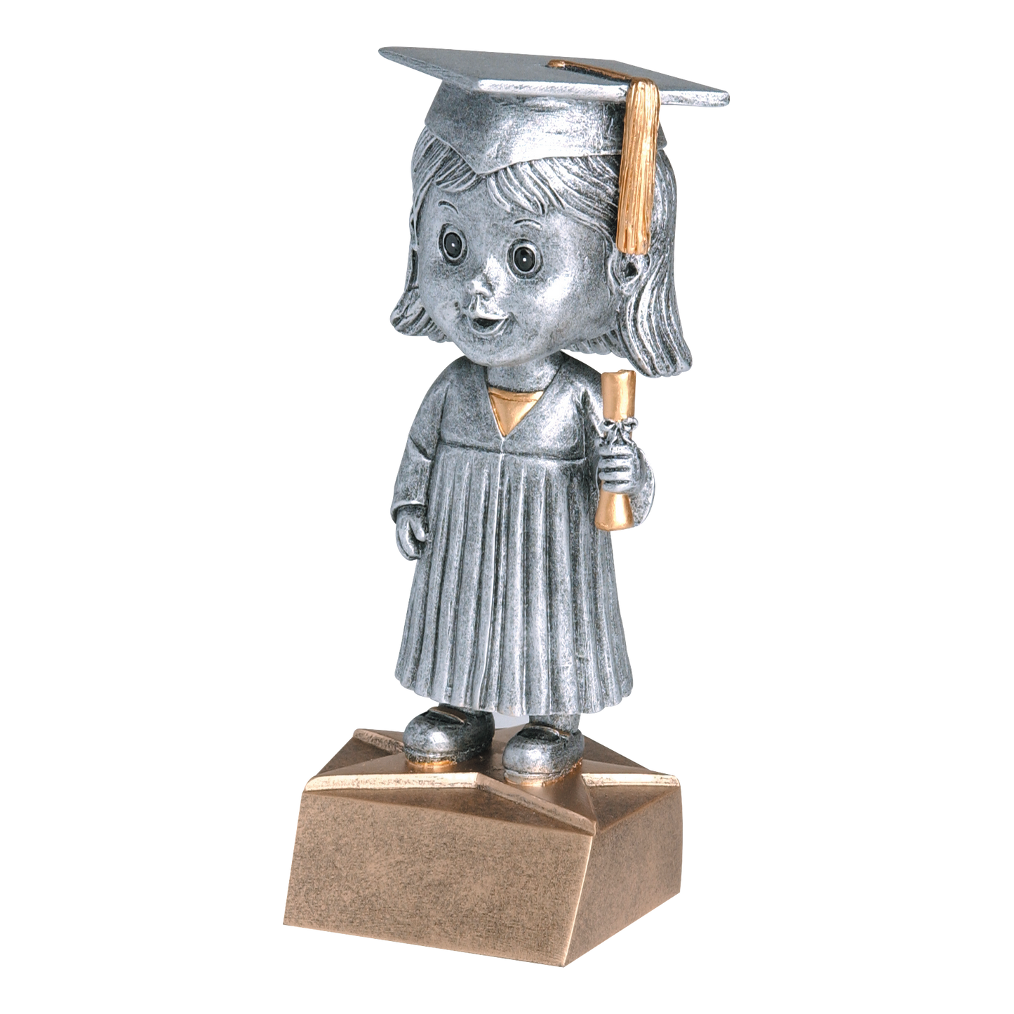 Bobblehead Graduate Award Female 6"