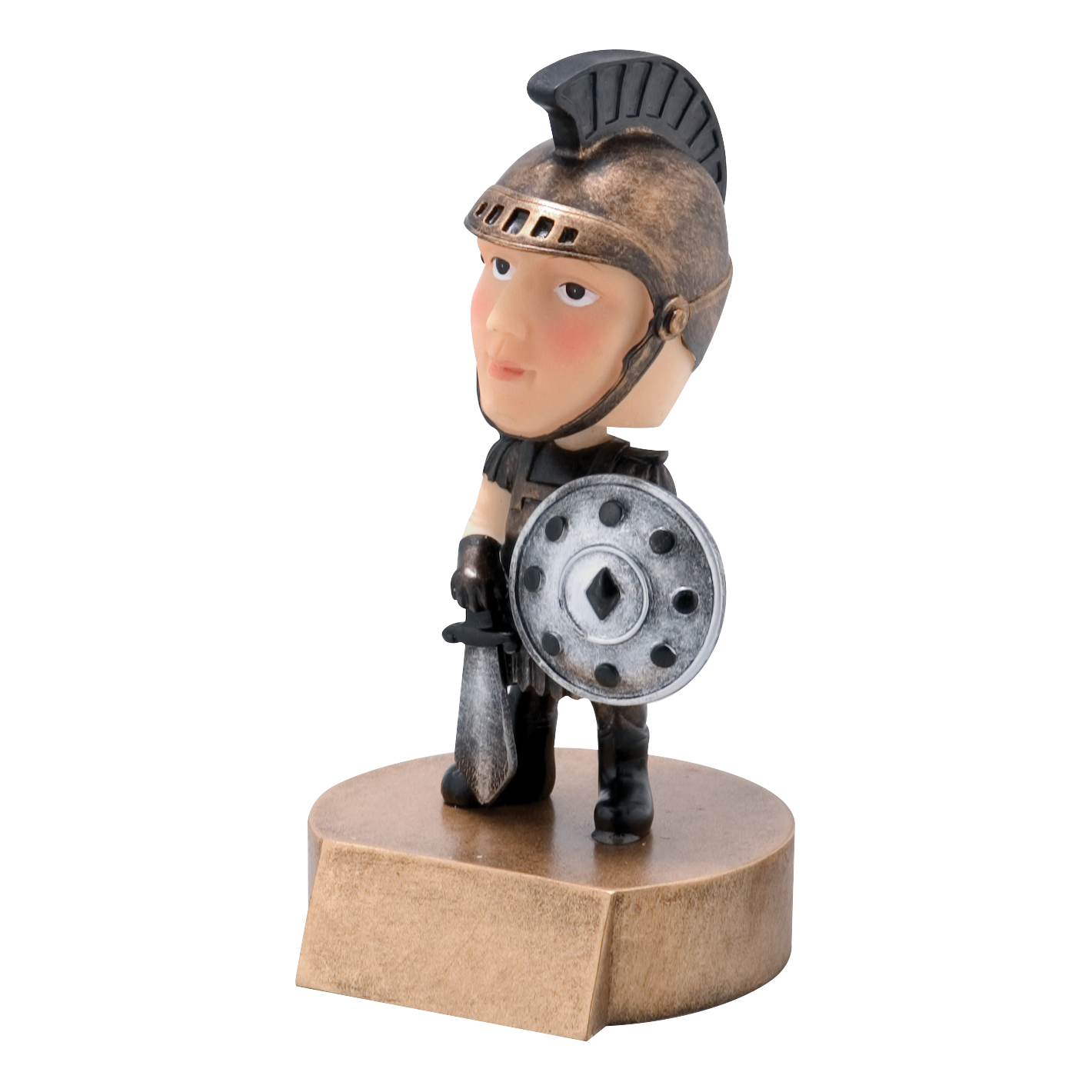 Bobblehead Spartan / Trojan Award 6"