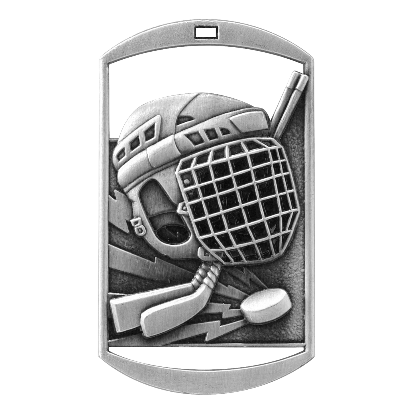 Rectangular Hockey Medal 2.75" / Silver