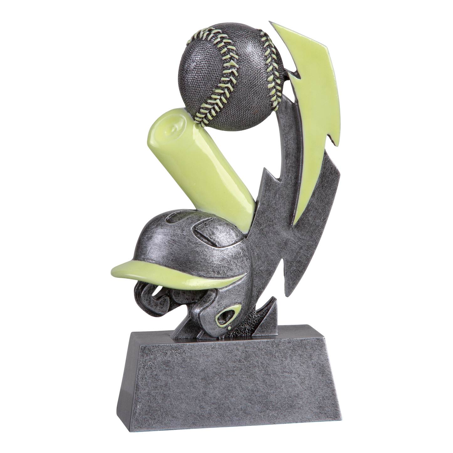 Glow in the Dark Baseball Trophy 6"