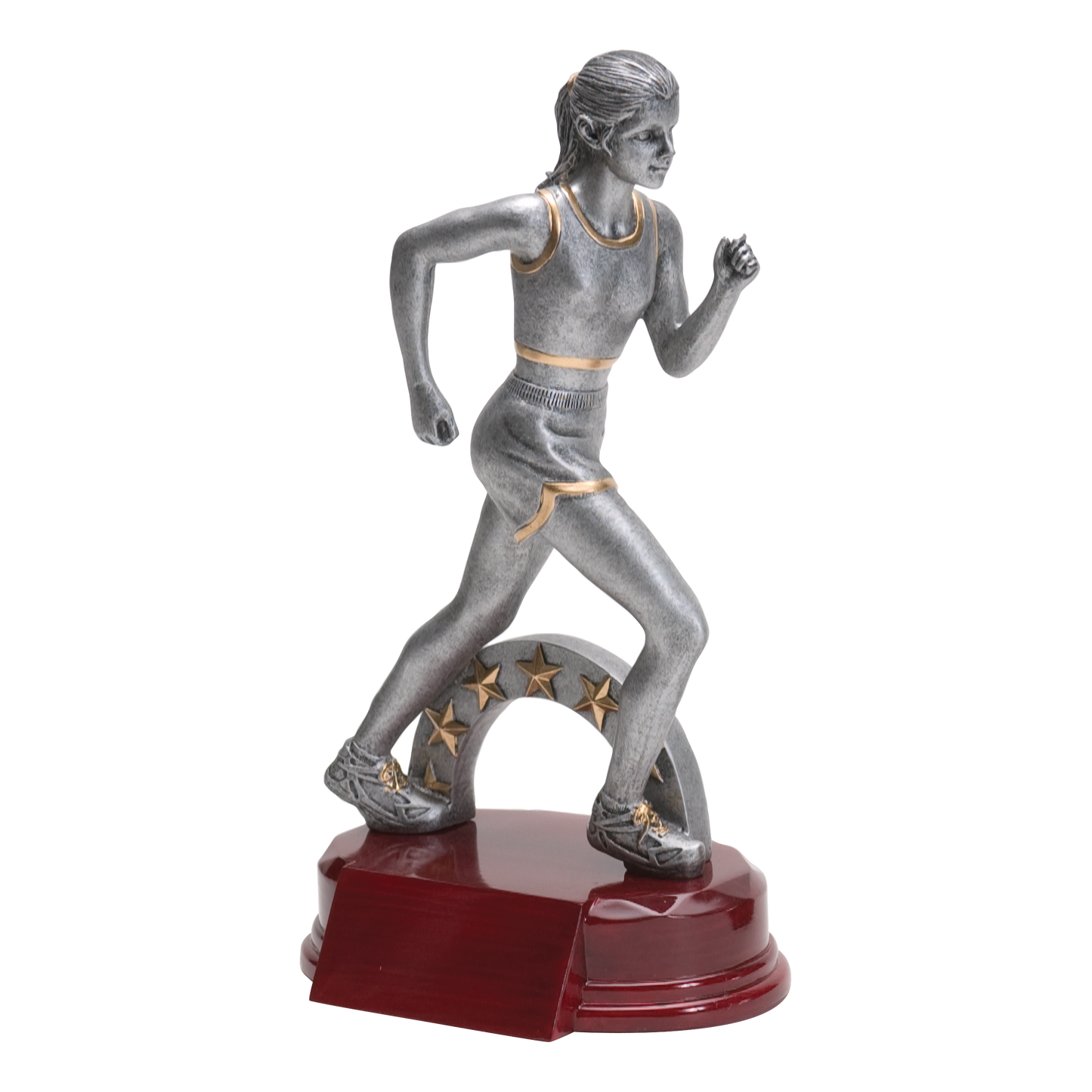 Track Sculpture Award Female 8.5"