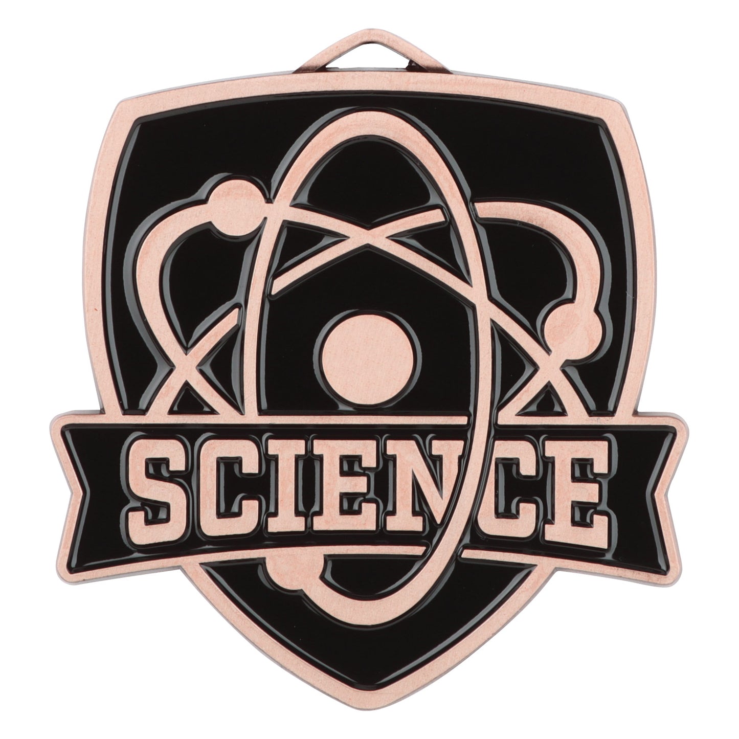 Shield Science Medal 2.5" / Bronze (Copper Tone)