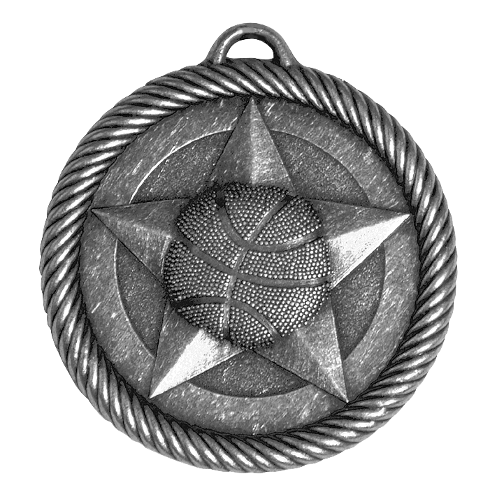 Value Basketball Medal 2" / Silver