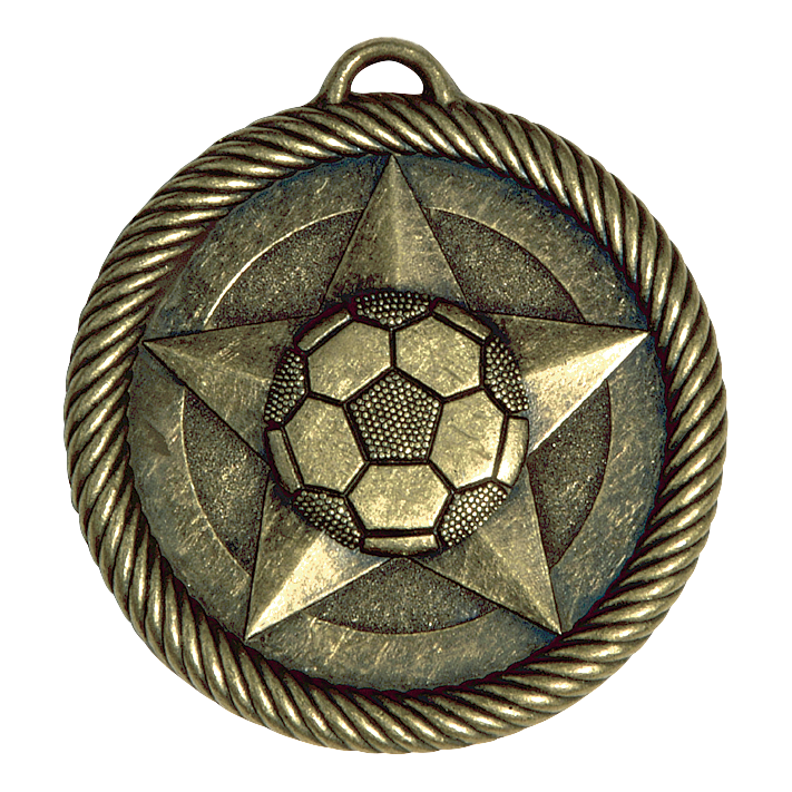 Value Soccer Medal 2" / Gold