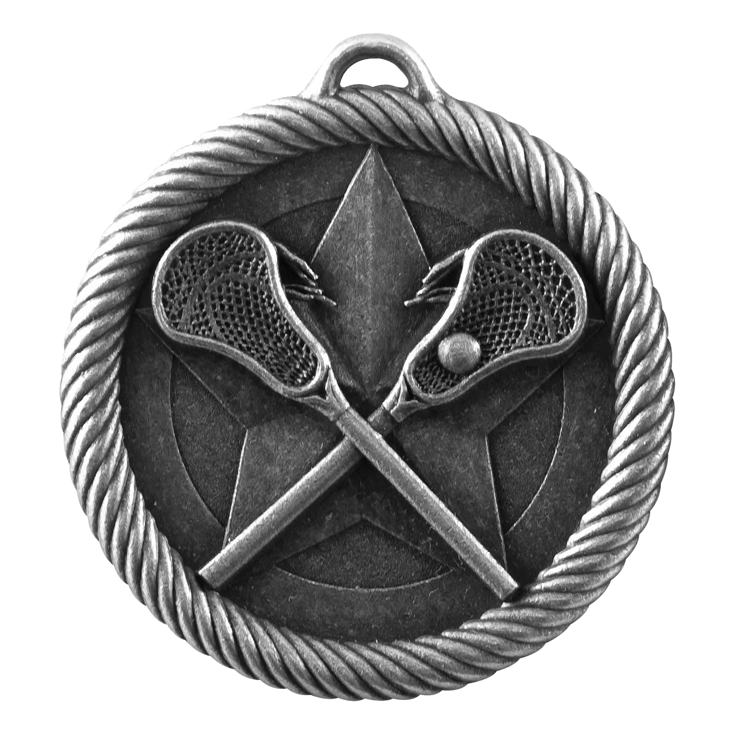 Value Lacrosse Medal 2" / Silver