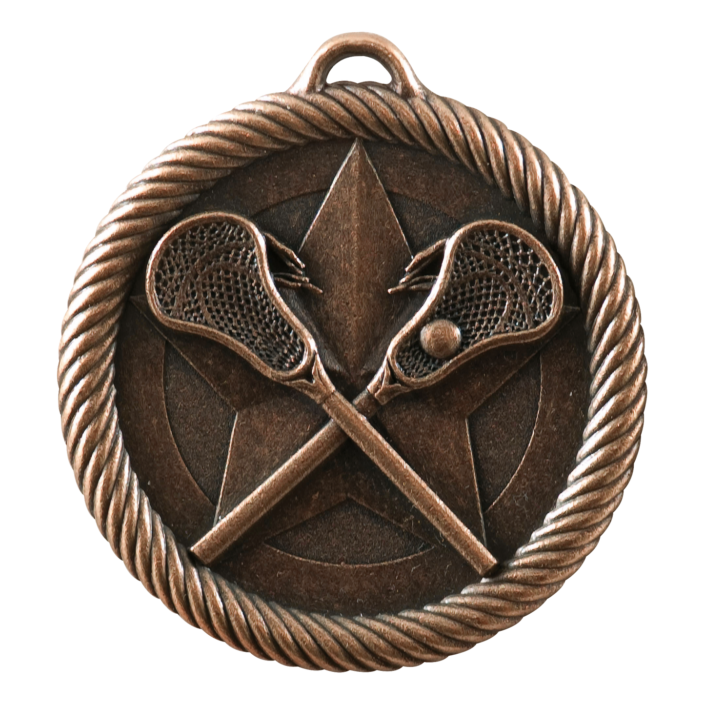 Value Lacrosse Medal 2" / Bronze (Copper Tone)
