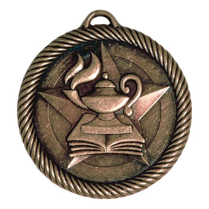 Value Academic Medal 2" / Bronze (Copper Tone)