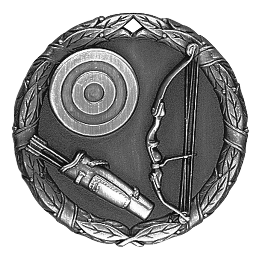 Wreath Archery Medal 2" / Silver