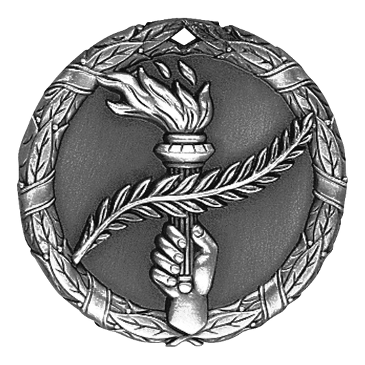 Wreath Victory Medal 2" / Silver
