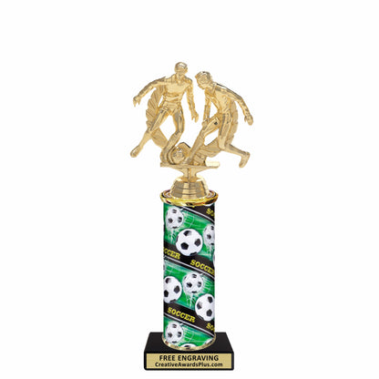 Double Action Soccer Classic Trophy 10.5" / Multiple / Male