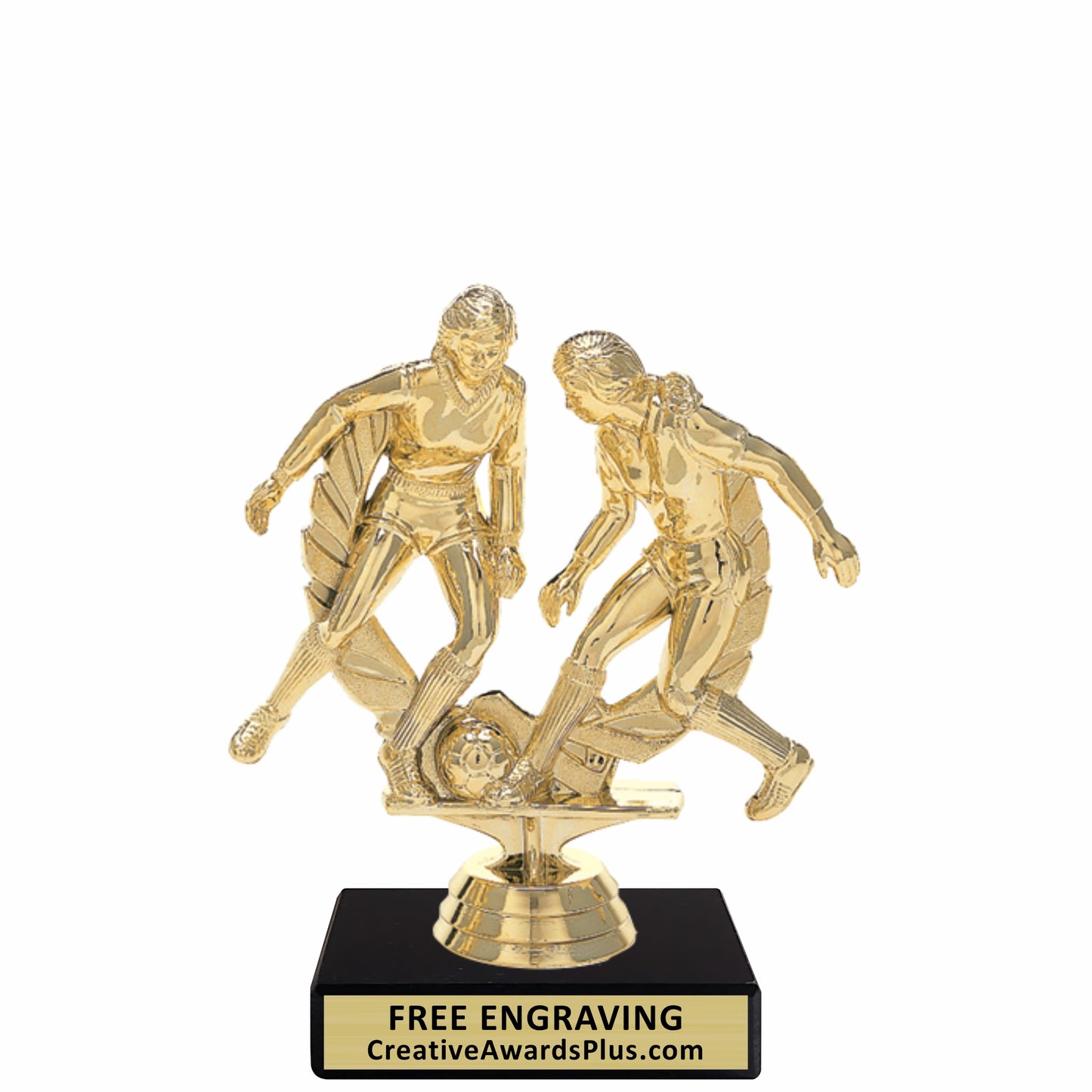 Action Soccer Trophy 5.5" / Gold / Female