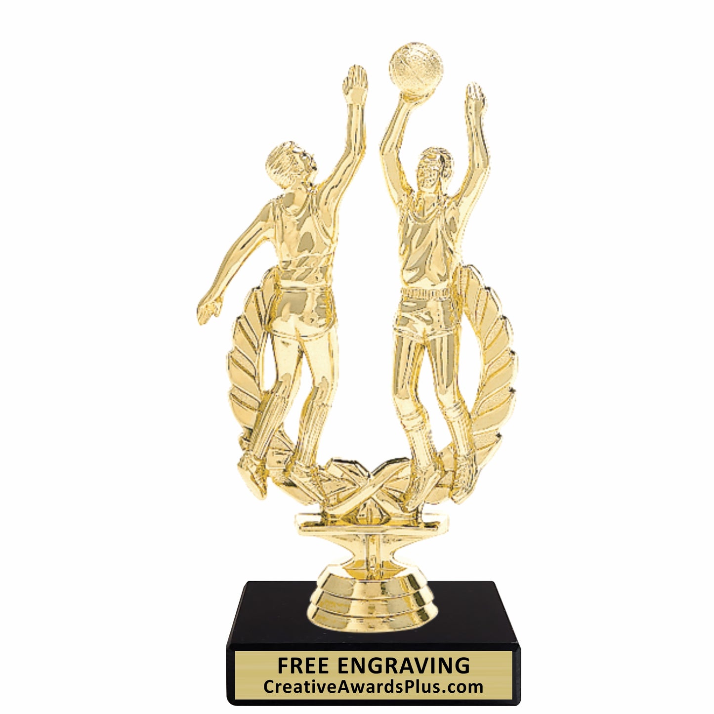 Action Basketball Trophy 7" / Gold / Male